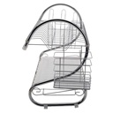 DISH RACK40X40X25CM 2 TIER STEEL WITH CUTLERY CADDY