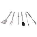 BRAAI SET 10PC SET IN BLACK CARRY CASE - 1xTONG - 1xLIFTER - 1xKNIFE - 1xMEAT FORK - 1xBRUSH - 4xSKEWERS  