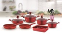 POT SET 17PC TREND FORGED ALUMINIUM WITH GLASS LIDS BONERA BERLIN