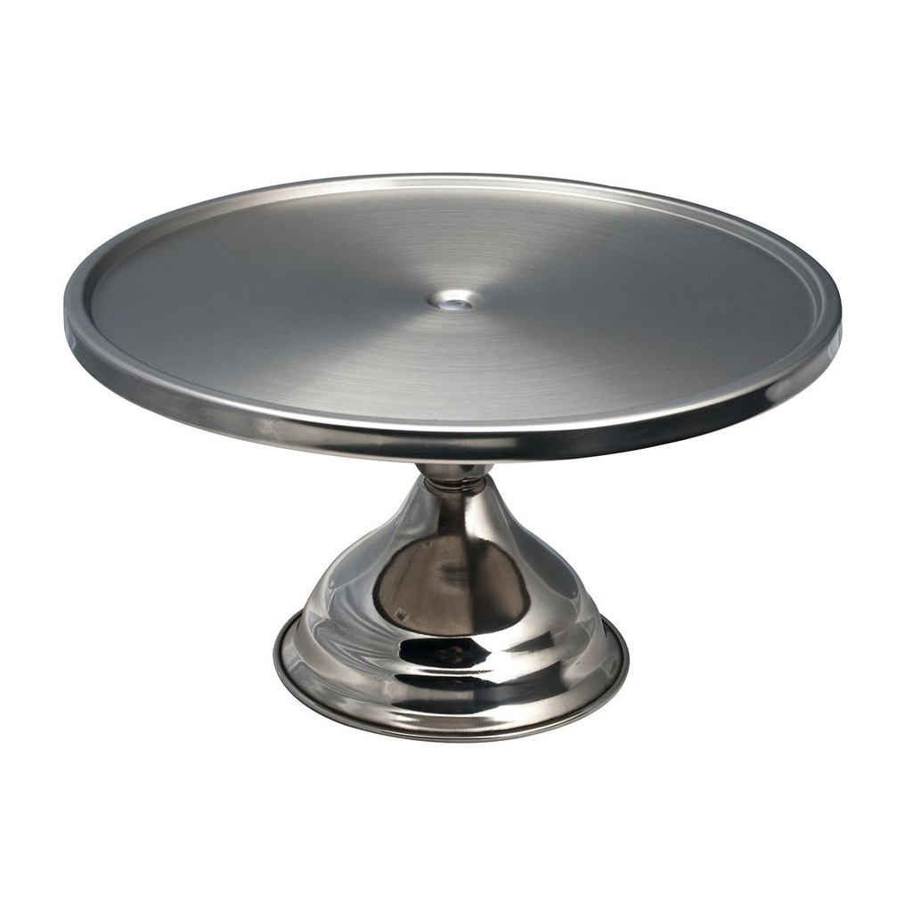 CAKE STAND STAINLESS STEEL (17.5Hx32D CM) AND ACRYLIC DOME (14Hx30D CM) PREMIUM SET 