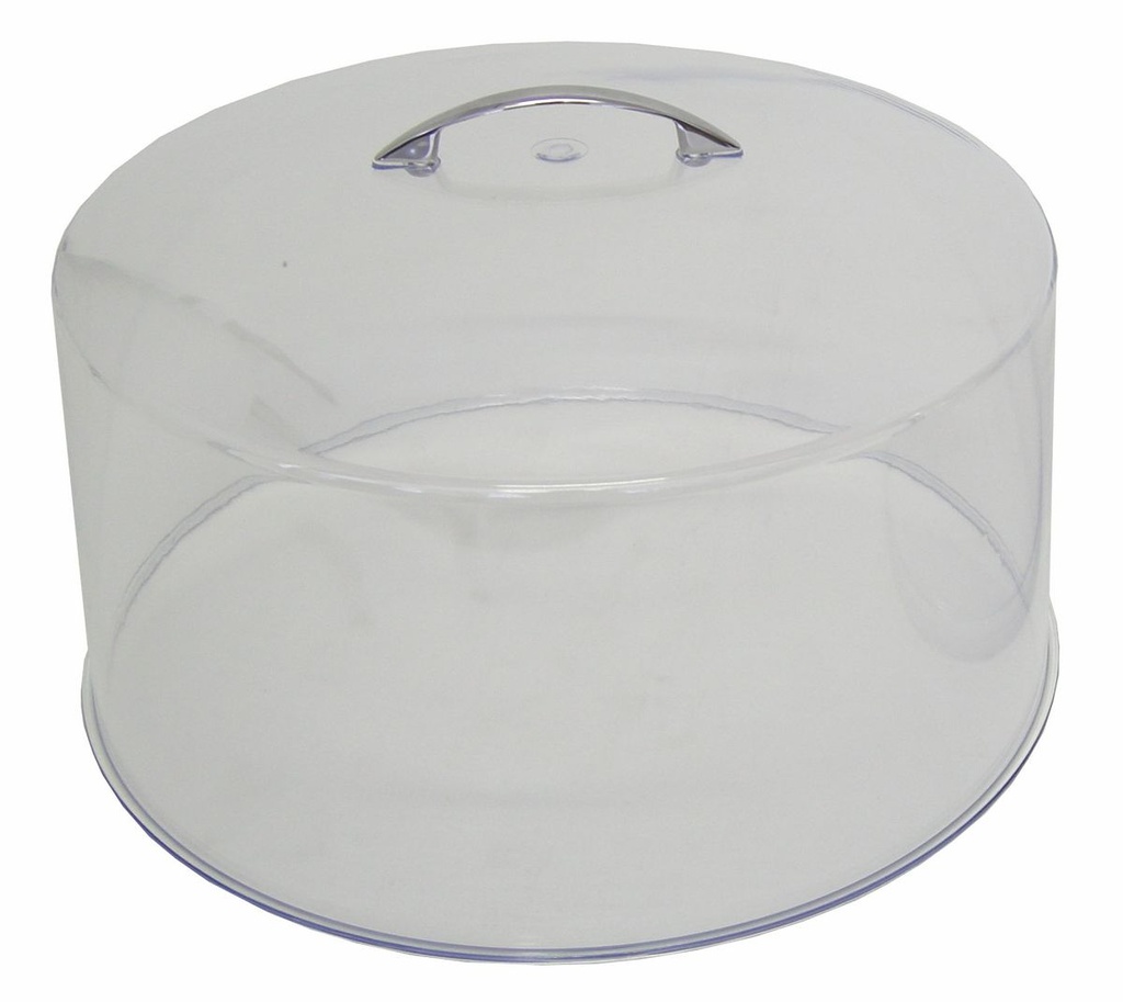 CAKE STAND STAINLESS STEEL (17.5Hx32D CM) AND ACRYLIC DOME (14Hx30D CM) PREMIUM SET 