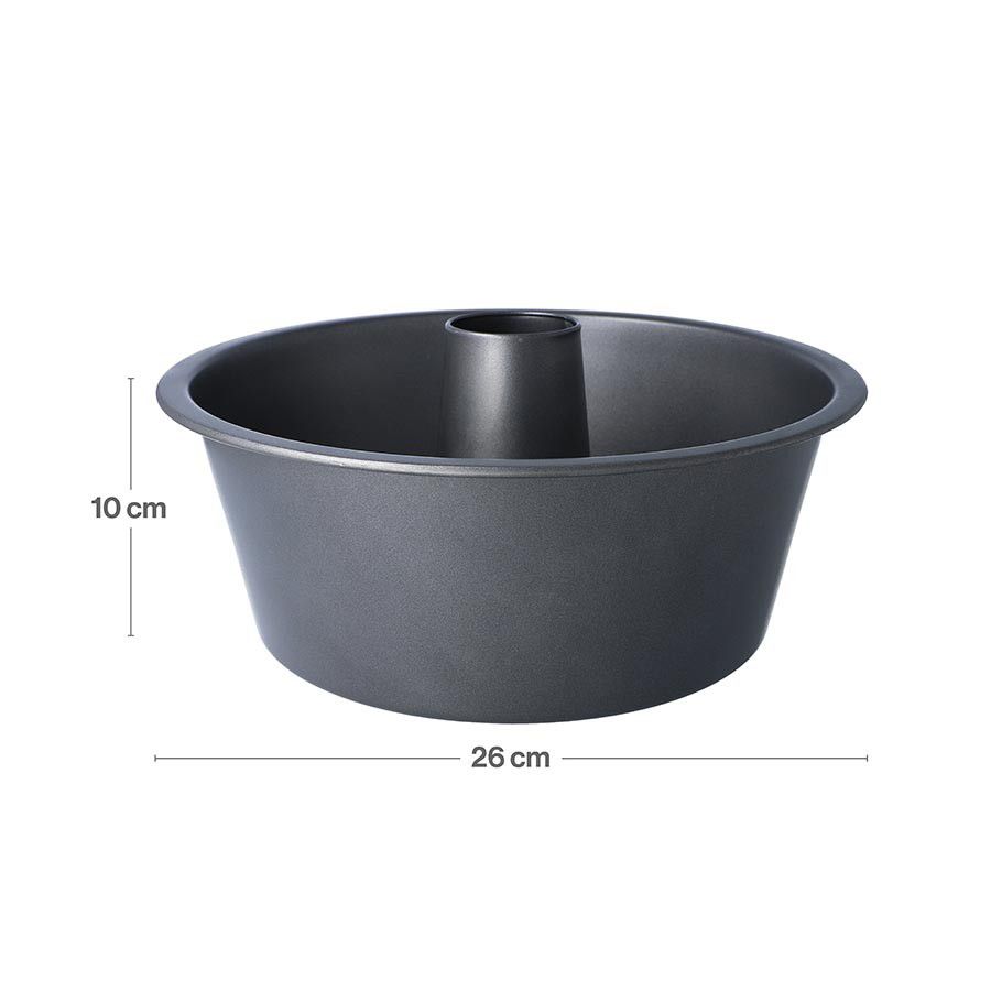 BAKING PAN 26X10CM TUBE FORM PLAIN 829013