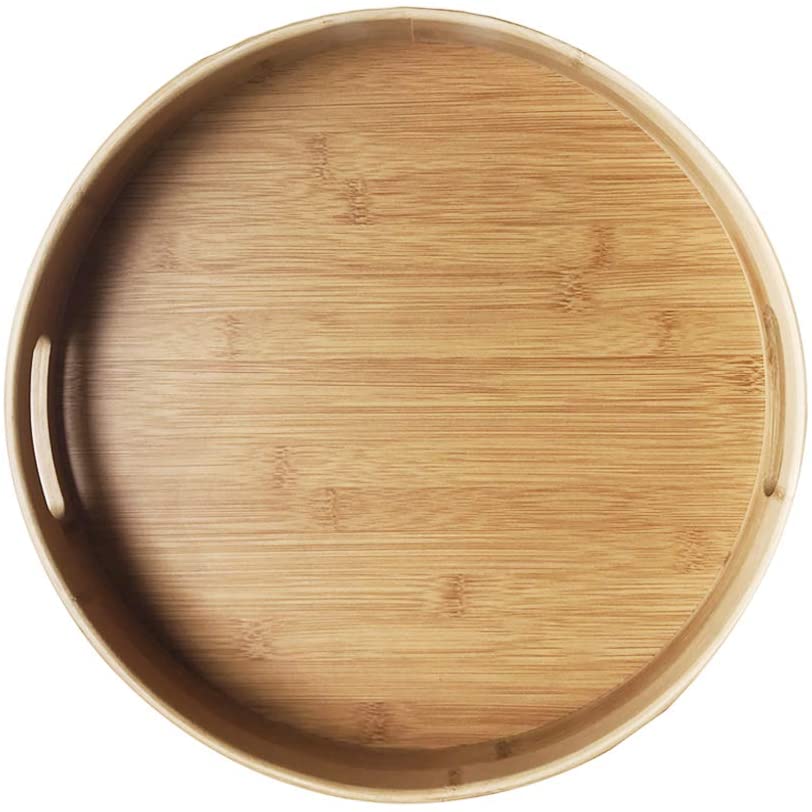 TRAY 30X5CM ROUND WOODEN RVT026-1