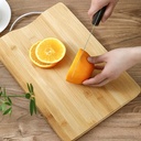 Chopping Board 40x30x1.5cm Bamboo with Metal Handle RVT2023-405