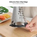 Grater 28cm Tower Stainless Steel With Wooden Handle RVT2023-216