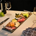 Tray 60x15cm Slate With Handles RVT2023-233