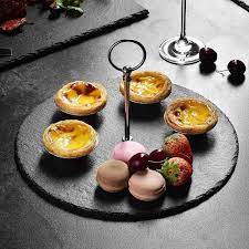 Cake Stand 30cm Round Slate RVT2023-228