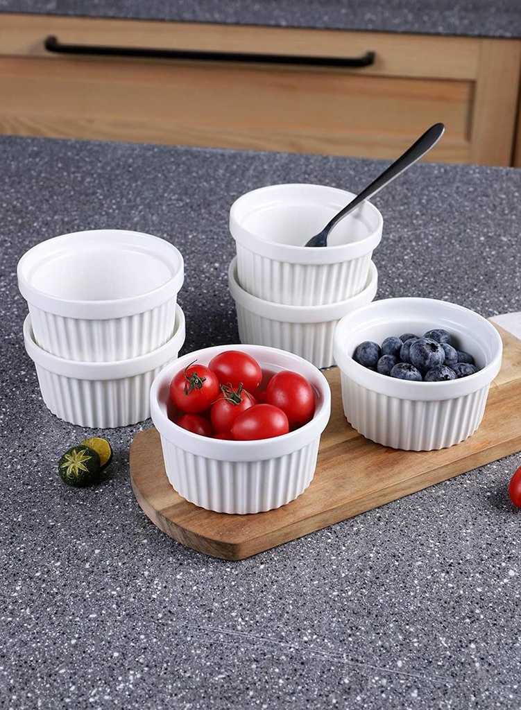 RAMEKIN 9X4.5CM PORCELAIN ASSORTED COLOURS ESSENTIALS COLLECTION