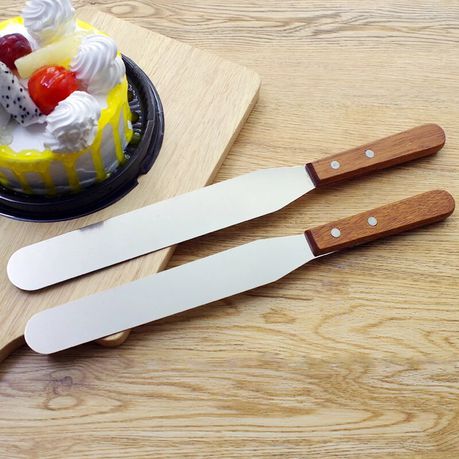 Spatula 20Cm/8Inch Straight With Wooden Handle 400020