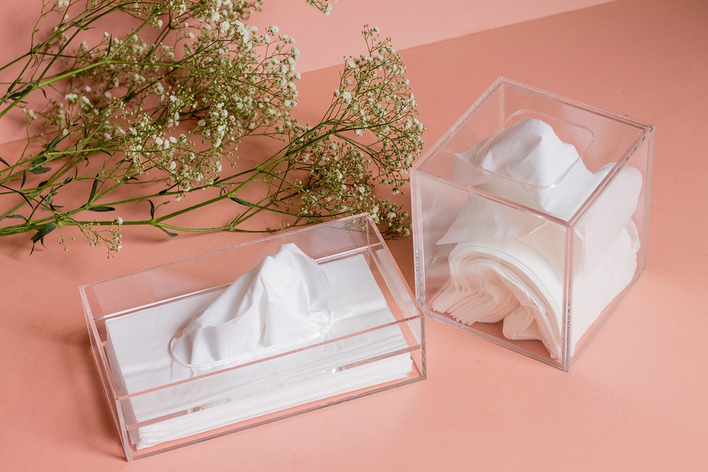 Tissue Box 22X12X6Cm Rectangular Premium 3Mm Acrylic