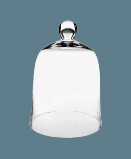 Cloche Glass 25.5X33.5Cm Bell Clear Mv1184