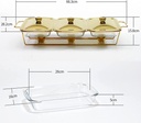 Chafing Dish 3X1.5L Dishes With Warmer Gold