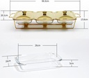 Chafing Dish 3X1.5L Dishes With Warmer Gold