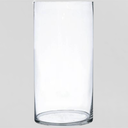 Glass Vase 20X10Cm Cylinder Clear Glass H1020