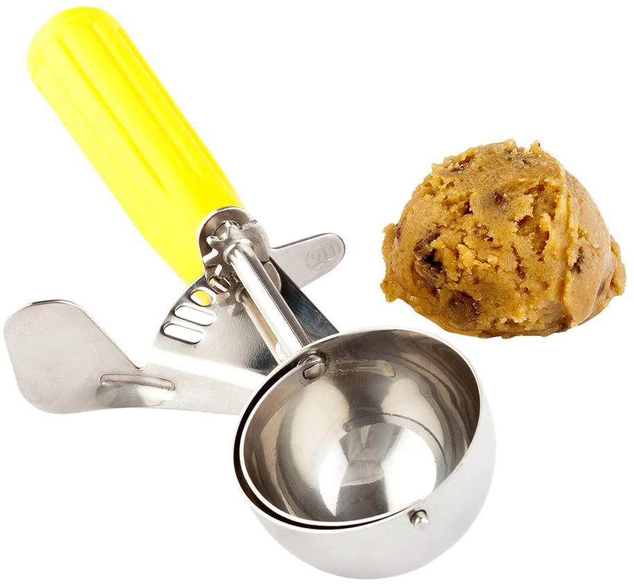 Ice Cream Scoop 53Mm/48Ml No.20 Yellow Handle - Ics20-Yellow