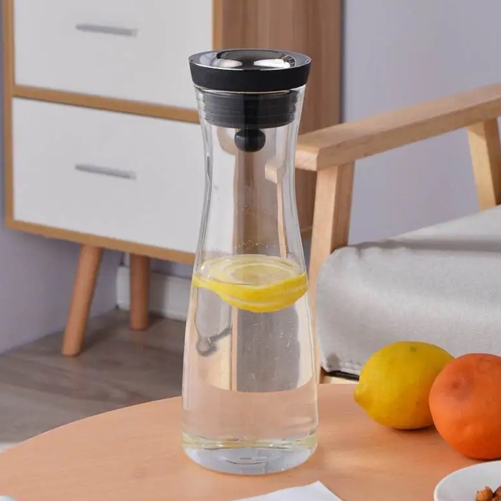 Carafe 1L Glass With Ss Lid Rvt2023-049