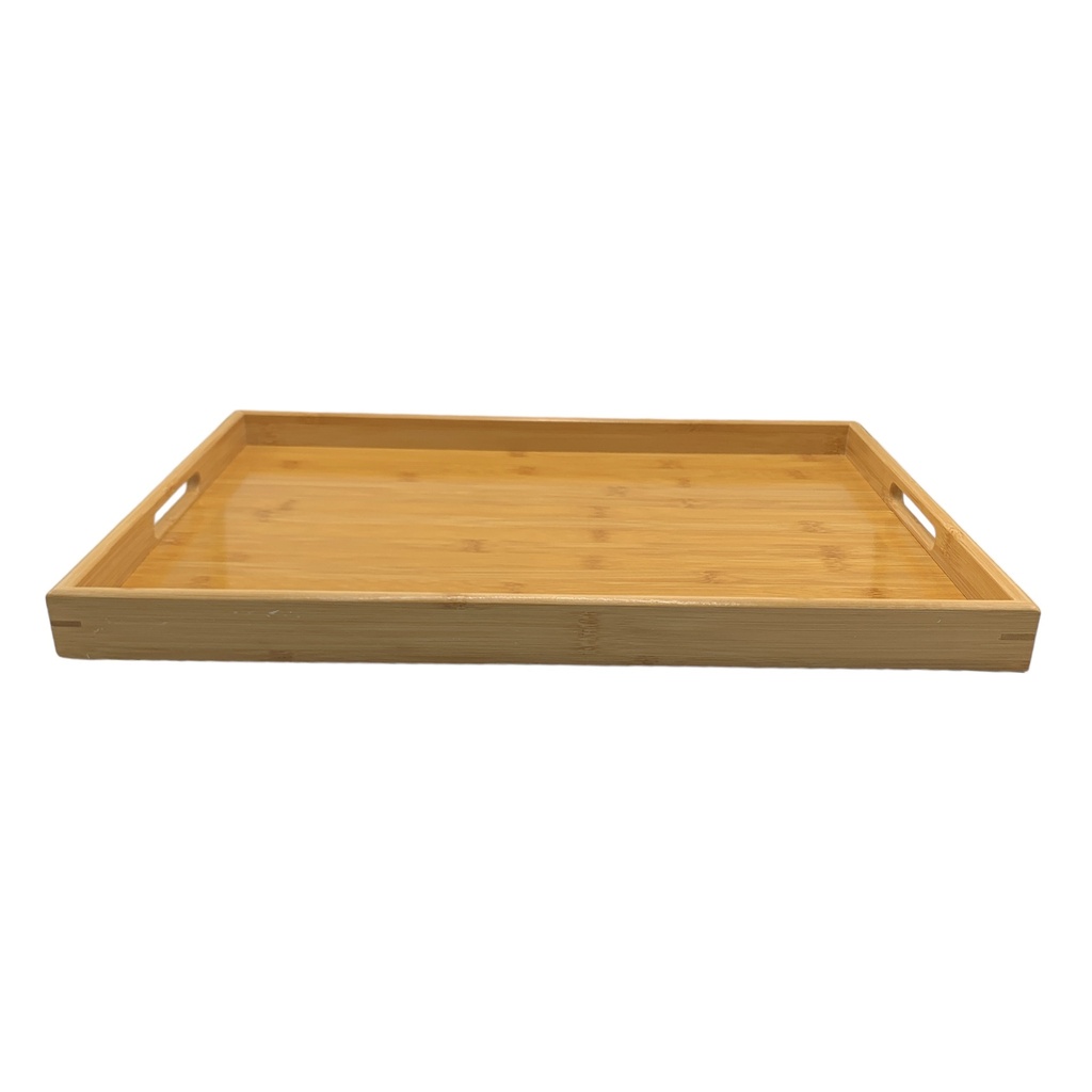 Tray 46X33X3.5Cm Bamboo Basic Rvt2023-398