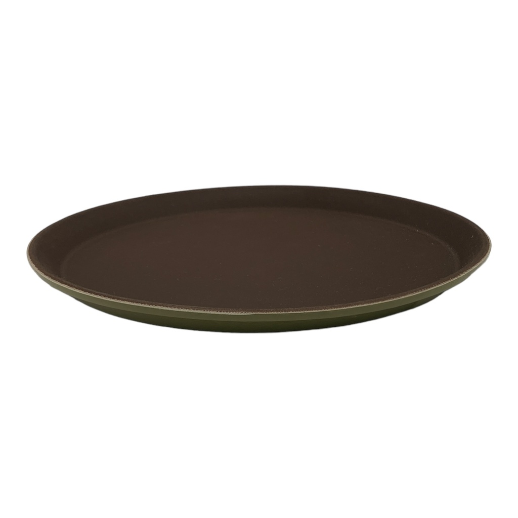 Tray 28Cm Non-Slip Brown 038