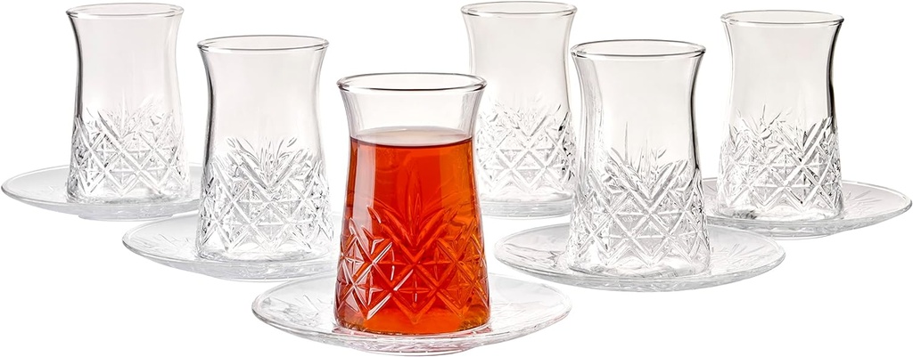 Tea Set 12pc 160ml Turkish Style Timeless 96991