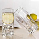 Tumbler 6pc 340ml Octagonal Glass JS1001