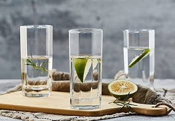 Tumbler 6pc 340ml Octagonal Glass JS1001