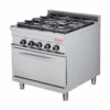 4 Burner with electric convection oven - 900 range