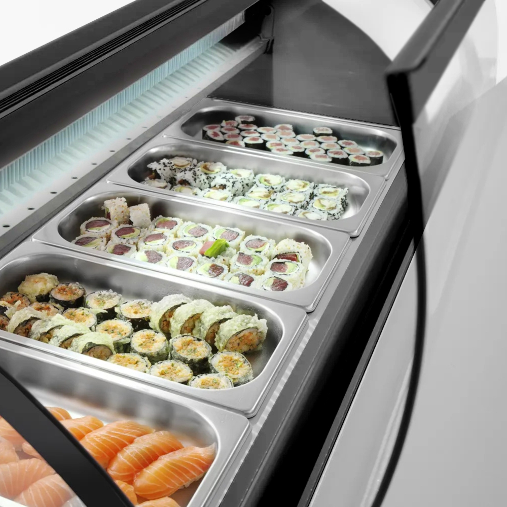 7 Division Sushi Display Fridge