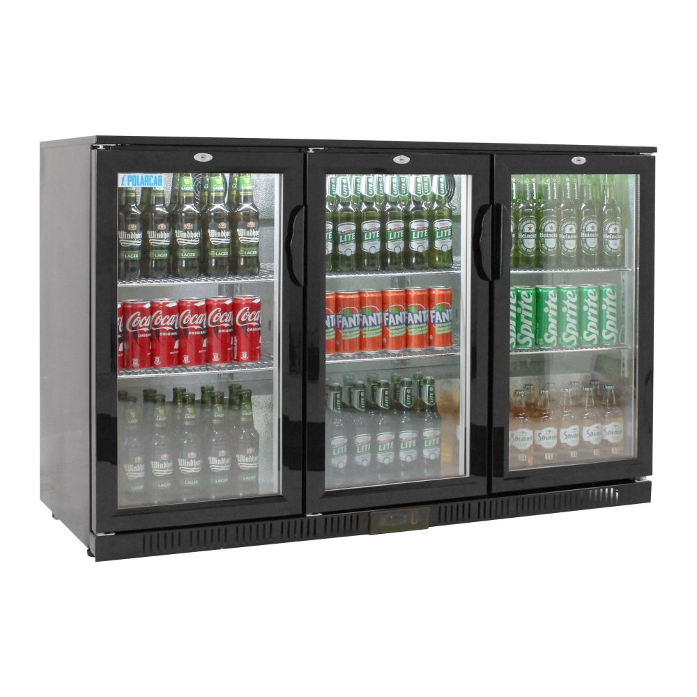 Back Bar Cooler – 3 Door, Hinged