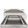 Vacuum pack machine alternating chambers with gas flush