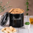 Biscuit Tin 25X12Cm With Leather Lable And Hadle 26571