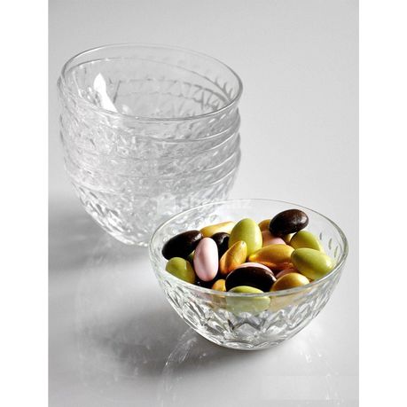 Bowl 10X4.5Cm 6Pc Inci Glass 53393