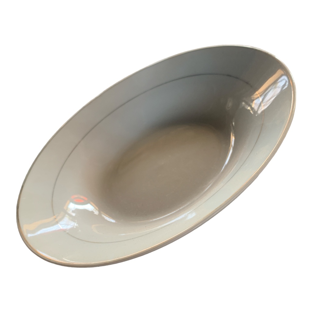 Bowl 20Cm Crown Gold Rim Rvt480