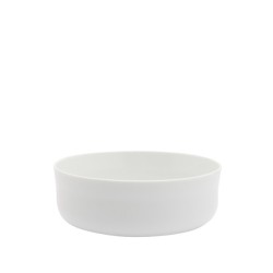 Bowl 26x6.5cm Flat White Round Porcelain