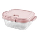 Container 900Ml 14.9X18.5X6.7Cm Push Up Microwave Bpa Free Hobby Life 021525