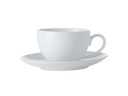 Cup And Saucer 120Ml Demi White/B Mw P040