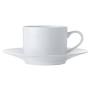 Cup And Saucer 250Ml Straight White Basics Maxwell Williams Fx0135