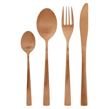 Cutlery Set 16Pc Rose Gold Eh 10602