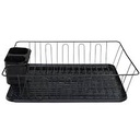 Dish Rack Flat With Caddy Black 010 Rh