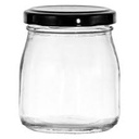 Jar 150Ml Round W/Blk Lid 15065