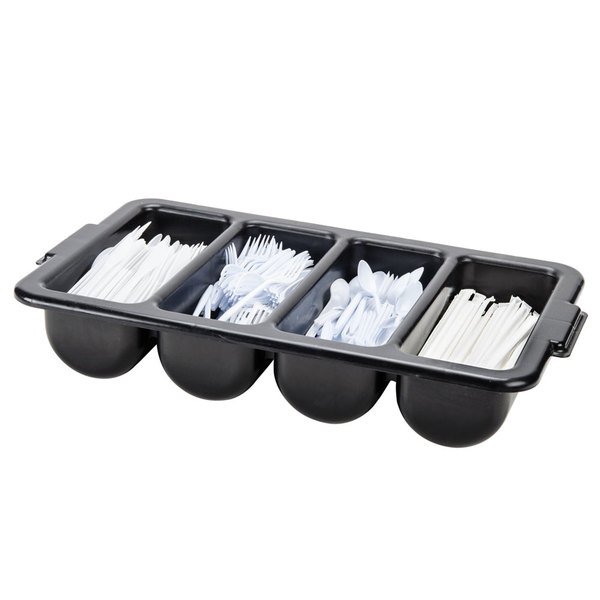 CUTLERY BOX 4 COMP 8114TGK BLK