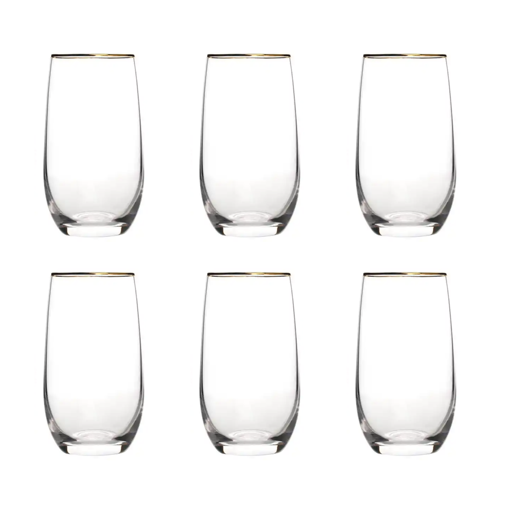 Carre Hiball 6Pc Gold Rim 41300