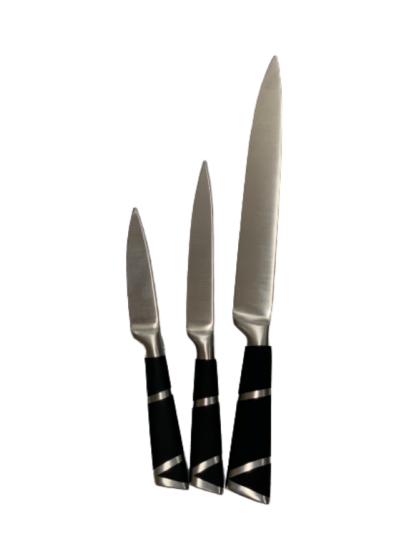 KNIFE SET 7PC W/B DELICA SS/BLK KYBDL0013 