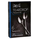 Teaspoon 6Pc Black Teardrop 261-2