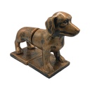 Bookend AC 30x12x22cm Sausage Dog-Metallic