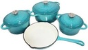 Pot Set 7Pc Aqua Ns Deep 29722