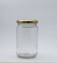 Jar 300ml Honey Glass Round Tall with Lid JAR136