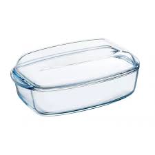 Casserole 35X25 Rect W/Lid Plain W16