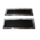 TRAY 56X19X4.5CM ALUMINIUM CURVED WITH BLACK COATING ARM5497/L