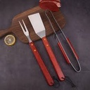 Braai Tool Set 3pc BBQ Shovel/Tong/Meat Fork 0011