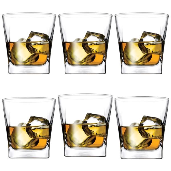 Carre Whiskey 6pc 310cc Glass 41290